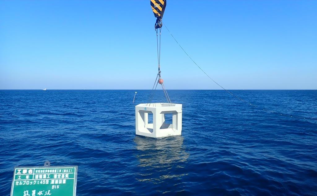 水中トランスポンダ（USBL方式）による海中作業